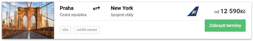 Icelandair letenky praha new york
