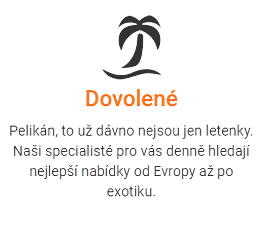 pelikan sluzby dovolena